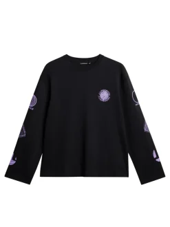 Walsh LS Print T-shirt|J.Lindeberg Discount