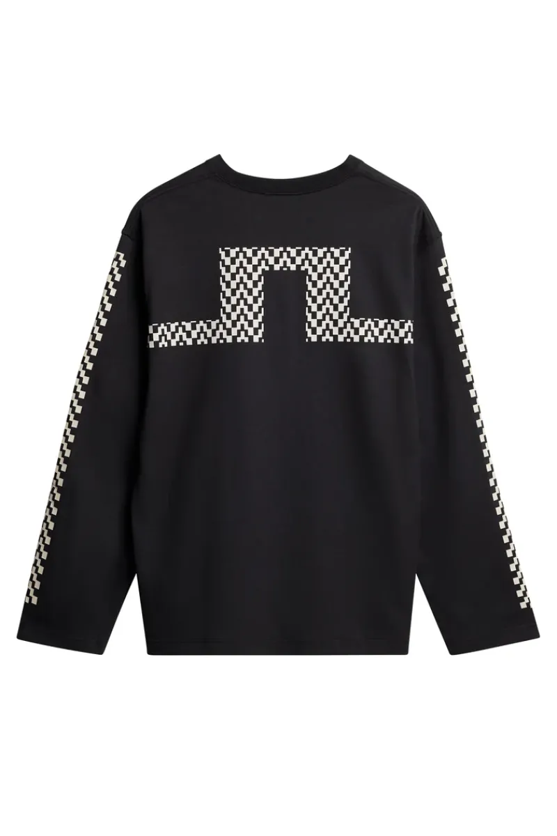 Walsh LS Print T-shirt|J.Lindeberg Discount
