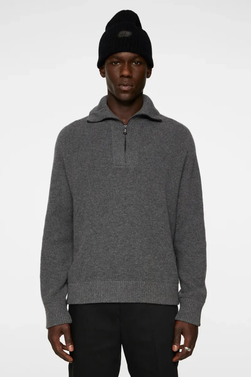 Wilmer Quarter Zip Knit|J.Lindeberg Outlet