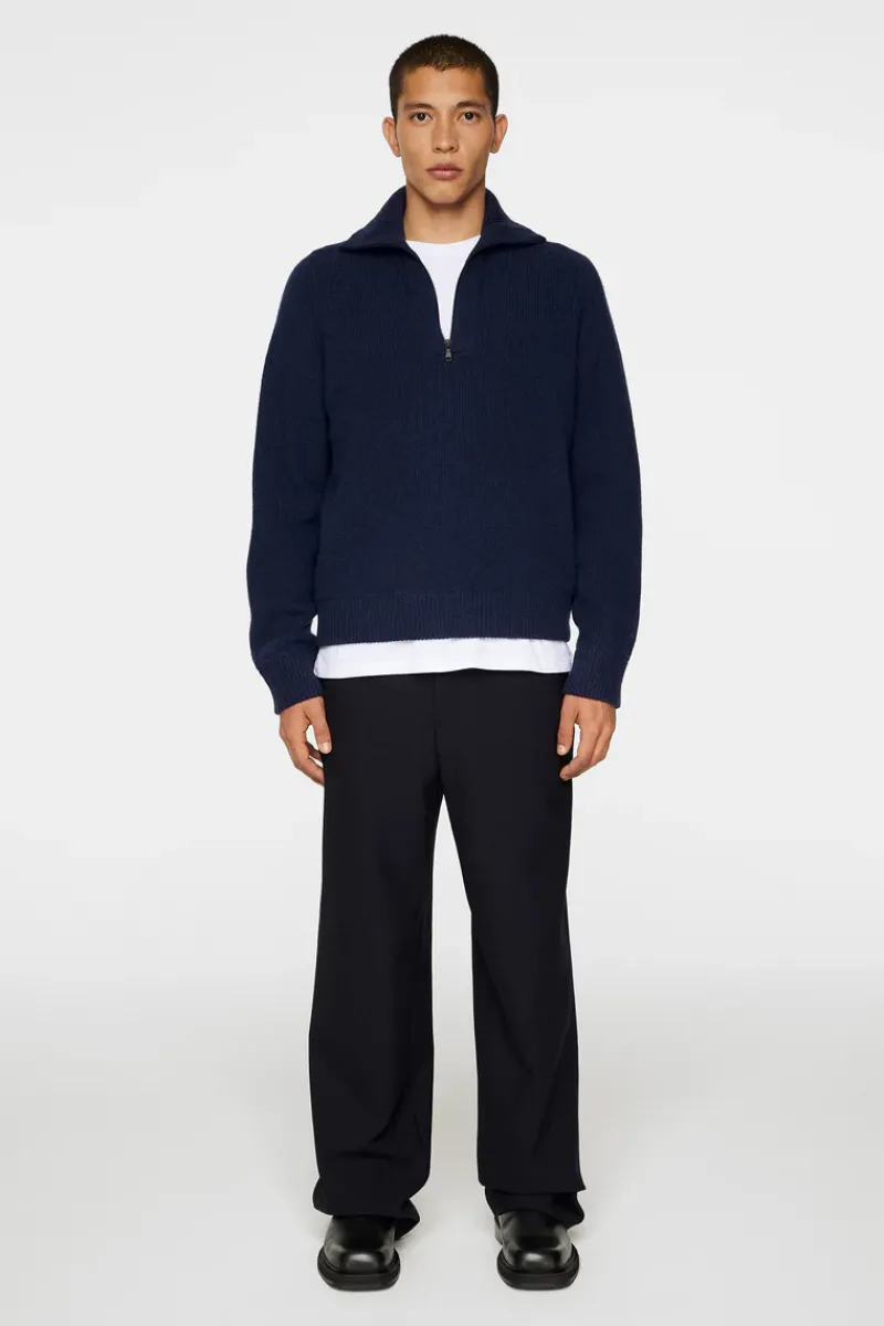 Wilmer Quarter Zip Knit|J.Lindeberg