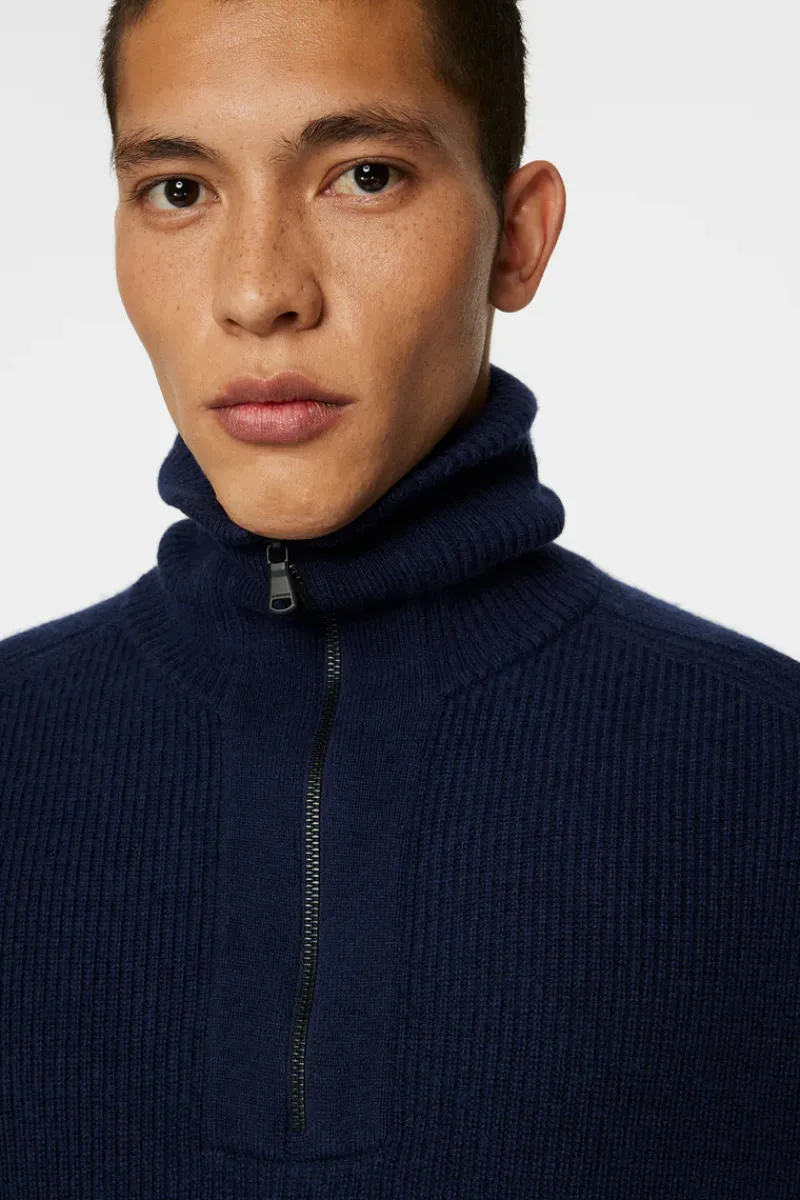Wilmer Quarter Zip Knit|J.Lindeberg